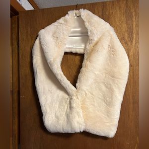 Faux fur stole.